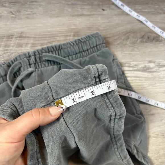 Talentless Charcoal Gray Sweat Shorts Size S Elastic Waist Lounge Minimal - Picture 7 of 7